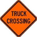 Truck Crossing Roll-up Sign -48x48"